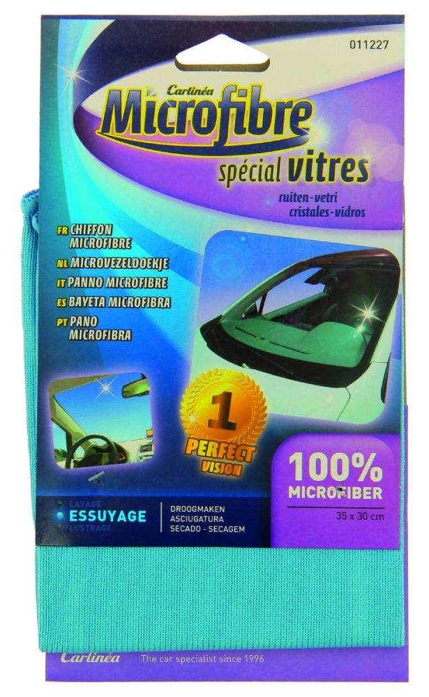 Chiffon Microfibre SPADO Pour Vitres - Brillance Optimale, Sans Traces, Neuf Sous Blister